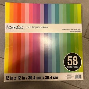 Recollections Multicolor CardStock Scrapbook Paper